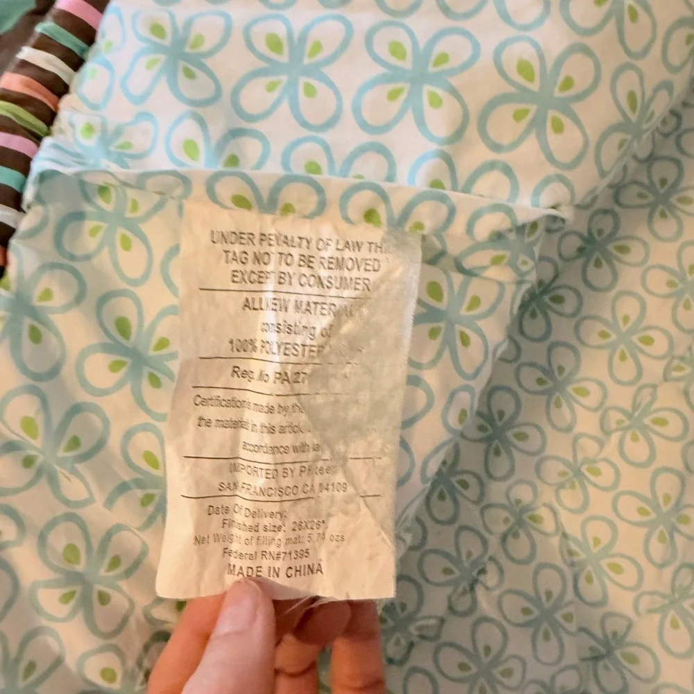 Pottery Barn Quilt Comforter Matching Set Peace Sign Sham Twin Patchwork Boho